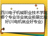 四川电子机械职业技术学院哪个专业毕业就业前景比较好(川电机就业好专业)