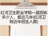 红河卫生职业学院一届招收多少人，最近几年(红河卫院近年招生人数)