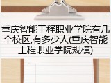 重庆智能工程职业学院有几个校区,有多少人(重庆智能工程职业学院规模)