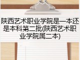 陕西艺术职业学院是一本还是本科第二批(陕西艺术职业学院属二本)