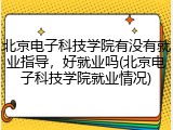 北京电子科技学院有没有就业指导，好就业吗(北京电子科技学院就业情况)