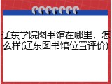 辽东学院图书馆在哪里，怎么样(辽东图书馆位置评价)