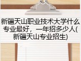 新疆天山职业技术大学什么专业最好，一年招多少人(新疆天山专业招生)