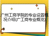 广州工商学院的专业设置概况介绍(广工商专业概览)