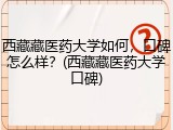 西藏藏医药大学如何，口碑怎么样？(西藏藏医药大学口碑)