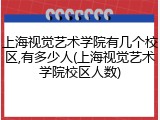 上海视觉艺术学院有几个校区,有多少人(上海视觉艺术学院校区人数)