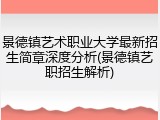 景德镇艺术职业大学最新招生简章深度分析(景德镇艺职招生解析)