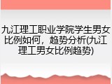 九江理工职业学院学生男女比例如何，趋势分析(九江理工男女比例趋势)