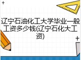 辽宁石油化工大学毕业一般工资多少钱(辽宁石化大工资)