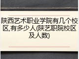 陕西艺术职业学院有几个校区,有多少人(陕艺职院校区及人数)