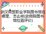 武汉商贸职业学院图书馆在哪里，怎么样(武商院图书馆位置评价)