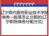 辽宁现代服务职业技术学院宿舍一般是怎么分配的(辽宁职院宿舍分配方式)