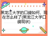 黑龙江大学的口碑如何，现在怎么样了(黑龙江大学口碑现状)