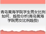 青岛黄海学院学生男女比例如何，趋势分析(青岛黄海学院男女比例趋势)