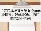 广西民族师范学院有没有就业指导，好就业吗(广西民师院就业指导)