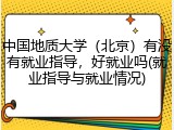 中国地质大学（北京）有没有就业指导，好就业吗(就业指导与就业情况)