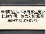 福州职业技术学院学生男女比例如何，趋势分析(福州职院男女比例趋势)
