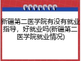 新疆第二医学院有没有就业指导，好就业吗(新疆第二医学院就业情况)