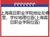 上海震旦职业学院地址在哪里，学校地理位置(上海震旦职业学院位置)