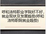 呼和浩特职业学院好不好，就业现状及发展趋势(呼和浩特职院就业趋势)