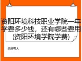 资阳环境科技职业学院一年学费多少钱，还有哪些费用(资阳环境学院学费)