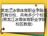 黑龙江冰雪体育职业学院是否有分校，共有多少个校区(黑龙江冰雪体育职业学院校区数量)