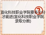 宣化科技职业学院要多少分才能进(宣化科技职业学院录取分数)