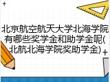 北京航空航天大学北海学院有哪些奖学金和助学金呢(北航北海学院奖助学金)