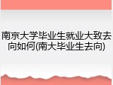 南京大学毕业生就业大致去向如何(南大毕业生去向)