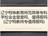 辽宁特殊教育师范高等专科学校含金量量吗，值得报吗(辽宁特教师专值得报吗)