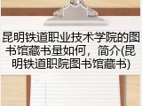 昆明铁道职业技术学院的图书馆藏书量如何，简介(昆明铁道职院图书馆藏书)