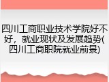 四川工商职业技术学院好不好，就业现状及发展趋势(四川工商职院就业前景)