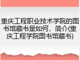 重庆工程职业技术学院的图书馆藏书量如何，简介(重庆工程学院图书馆藏书)