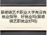 景德镇艺术职业大学有没有就业指导，好就业吗(景德镇艺职就业好吗)