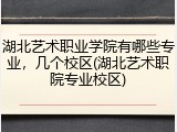 湖北艺术职业学院有哪些专业，几个校区(湖北艺术职院专业校区)
