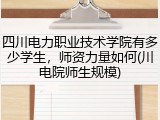 四川电力职业技术学院有多少学生，师资力量如何(川电院师生规模)