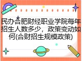 民办合肥财经职业学院每年招生人数多少，政策变动如何(合财招生规模政策)