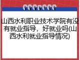 山西水利职业技术学院有没有就业指导，好就业吗(山西水利就业指导情况)