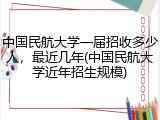 中国民航大学一届招收多少人，最近几年(中国民航大学近年招生规模)