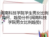 闽南科技学院学生男女比例如何，趋势分析(闽南科技学院男女比例趋势)