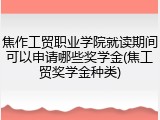 焦作工贸职业学院就读期间可以申请哪些奖学金(焦工贸奖学金种类)