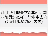 红河卫生职业学院毕业后就业前景怎么样，毕业生去向(红河卫职院就业去向)