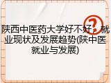陕西中医药大学好不好，就业现状及发展趋势(陕中医就业与发展)