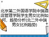 北京第二外国语学院中瑞酒店管理学院学生男女比例如何，趋势分析(北二外中瑞男女比例趋势)