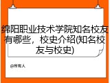 绵阳职业技术学院知名校友有哪些，校史介绍(知名校友与校史)