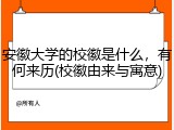 安徽大学的校徽是什么，有何来历(校徽由来与寓意)