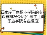 石家庄工商职业学院的专业设置概况介绍(石家庄工商职业学院专业概览)