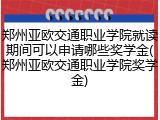 郑州亚欧交通职业学院就读期间可以申请哪些奖学金(郑州亚欧交通职业学院奖学金)