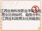 江西生物科技职业学院学生男女比例如何，趋势分析(江西生科院男女比例趋势)
