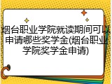 烟台职业学院就读期间可以申请哪些奖学金(烟台职业学院奖学金申请)